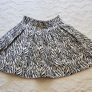 H&M Animal Print Skater Skirt